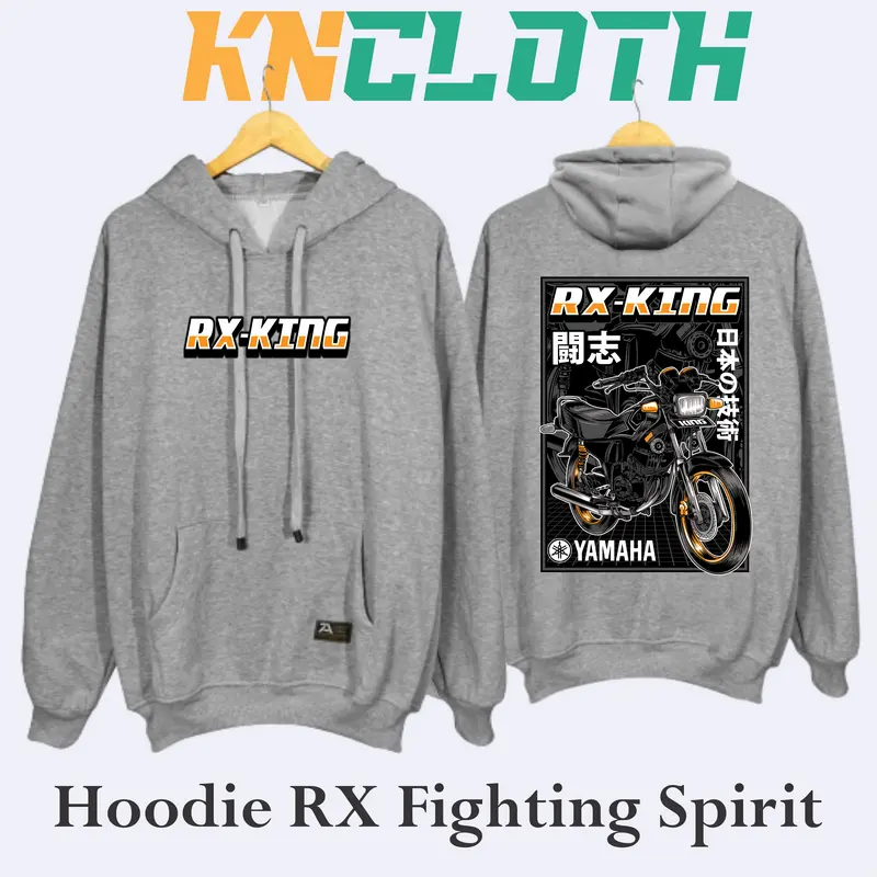JAKET HOODIE RX-KING FIGHTING SPIRIT MARKERCLOTH PREMIUM EDITION FREE GIFT MINIGRAM EMAS BIG SIZE (M,L,XL,3XL,4XL,5XL) Custom Fleece 2