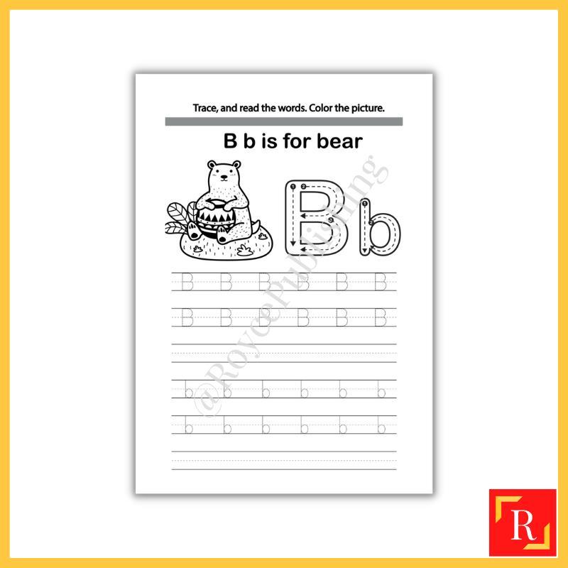 Product Introduction of Casual Letter Tracing Colouring Book For Kids, Preschoolers And Toddlers 5  (A4 | 26 Images | 100gsm)|ROYCE PUBLISHING 4