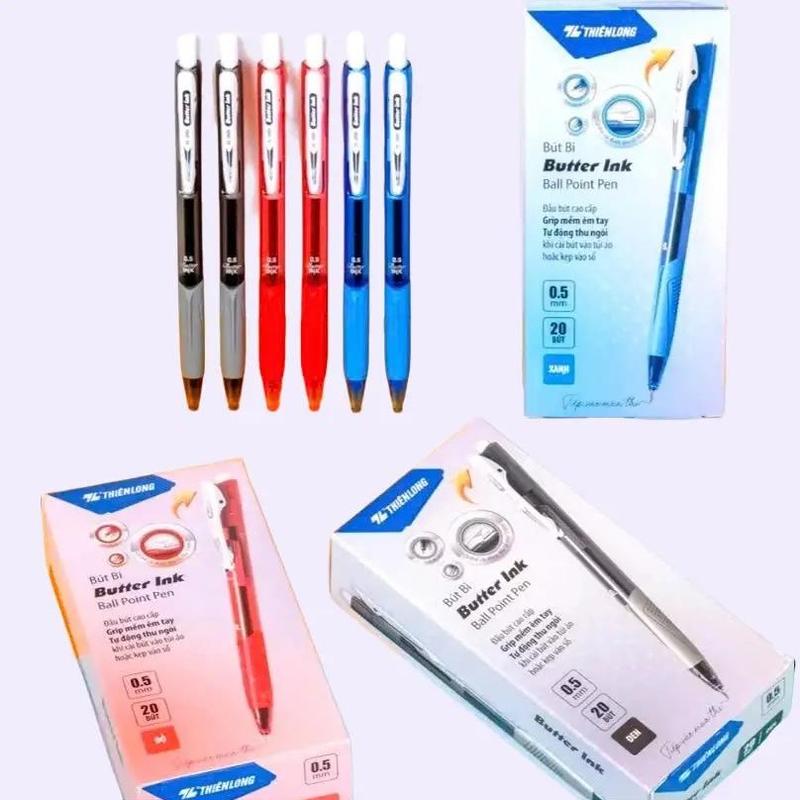  Bút bi gel butter Thiên Long TL095 TL-095 TL 095 Laris ngòi 0.5 mm - Sản phẩm chính hãng 