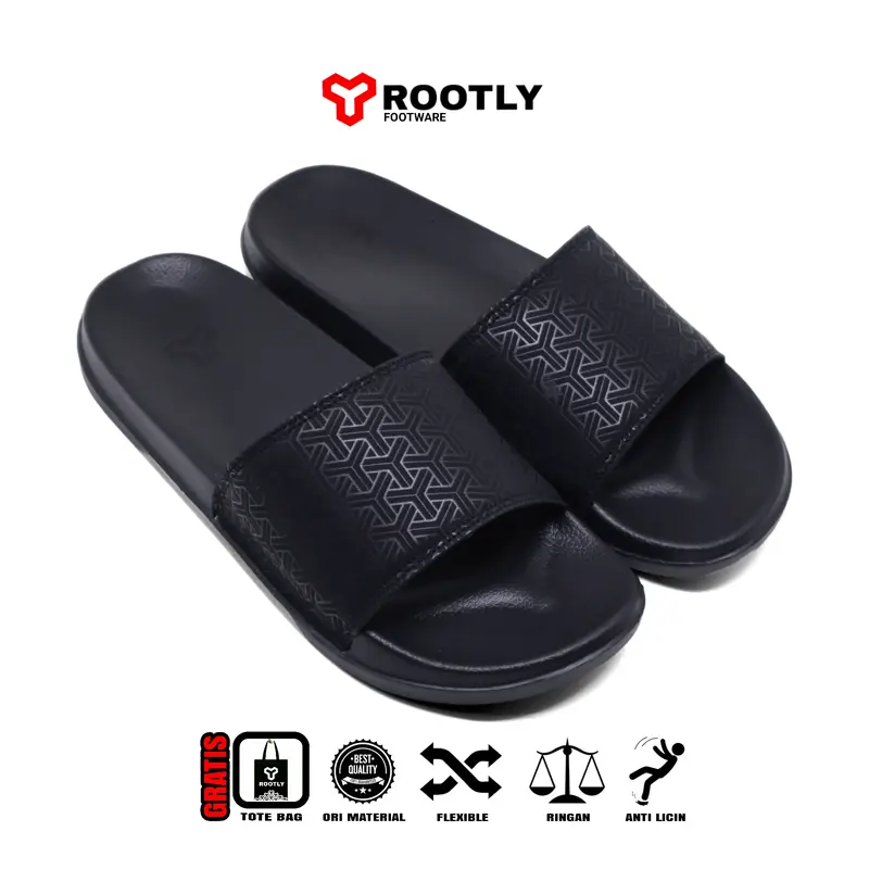 Rootly - Sandal Pria Motif Crew Terbaru Masakini Anti Slipper 4