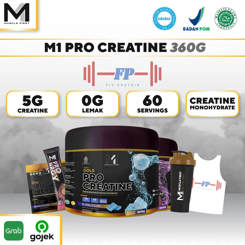 M1 Muscle first gold pro CREATINE 360gram monohydrate 360gr 360 gram 0