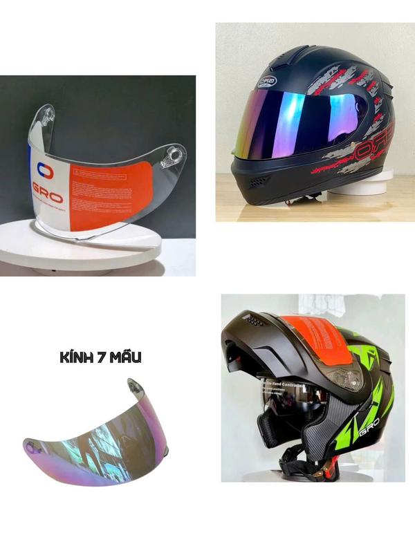 Kính mũ bảo hiểm Fullface GRO ST25 ST26 TSS thay thế - Helmet