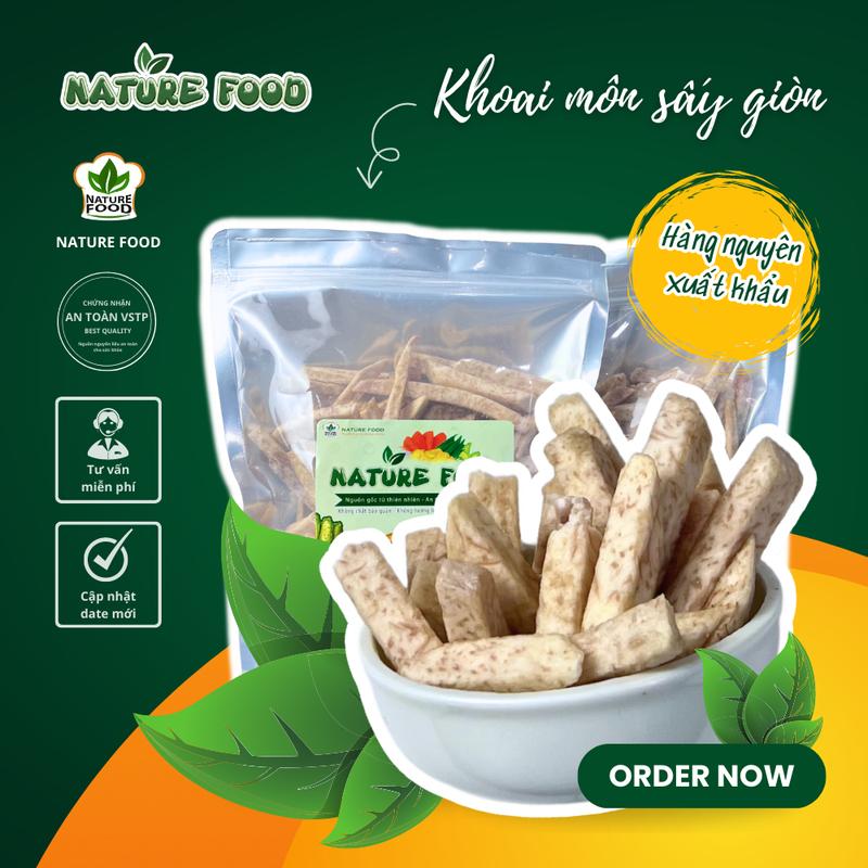 250gr 500gr Khoai Môn Sấy Giòn Hàng Nguyên NATURE FOOD