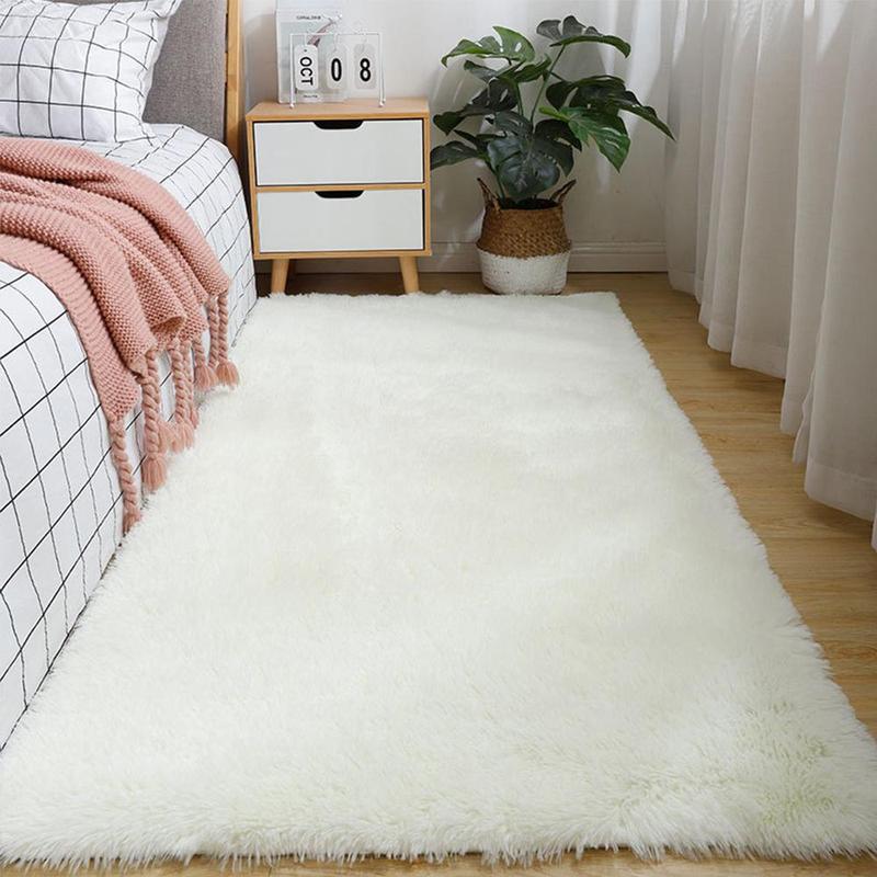 Christmas Area Rug, 1 Count Christmas Decor Durable Floor Rug, Soft Fluffy Floor Carpet, Solid Color Indoor Mat, Living Room Mat, Room Decor 80x160cm/31*62in, Christmas Gifts, Christmas Decorations 4