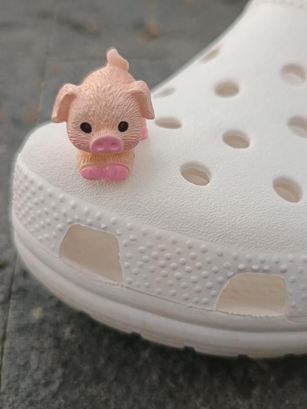 Unisex Cute 3D Farm Animals Design Shoe Charms, Novelty Shoes Ornaments for Clogs, Creative Chic Shoes Accessories for Clogs DIY Decor 8