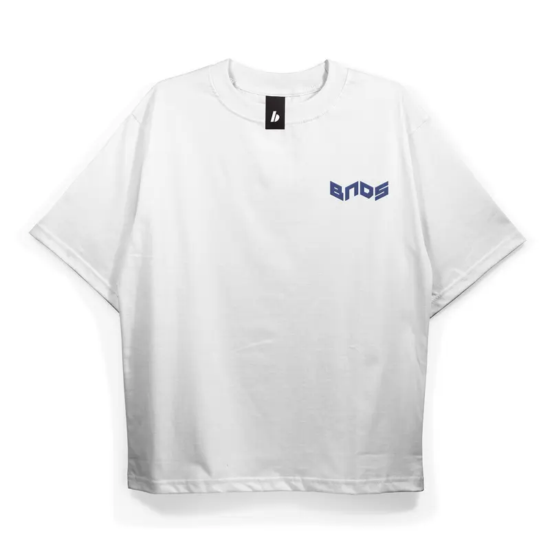 BENIDSON Oversized Tshirt White Attention Kaos Katun 1
