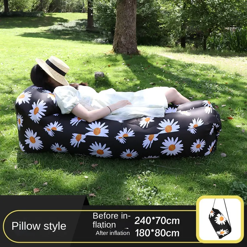 Outdoor Inflatable Sofa Exclusive for Cross-Border Lazy Sofa Folding Portable Inflatable Mattress