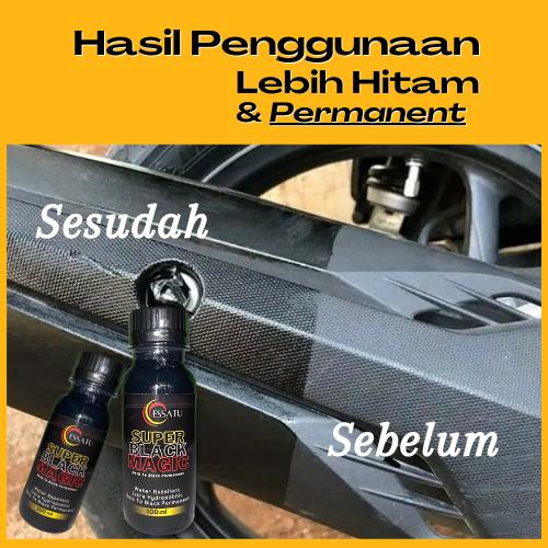 Essatu Penghitam Dashboard Motor dan Mobil Super Black Magic 100 ML 3