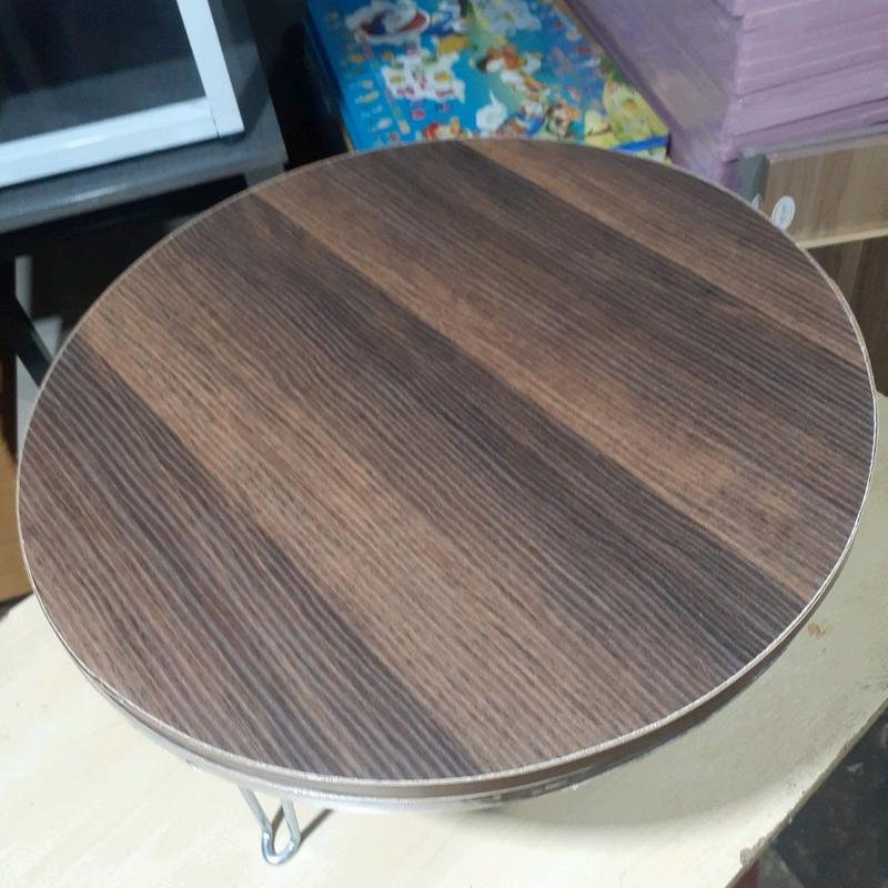 Bàn tròn vân gỗ mini R 40cm×C25cm(rẻ vô địch) 4