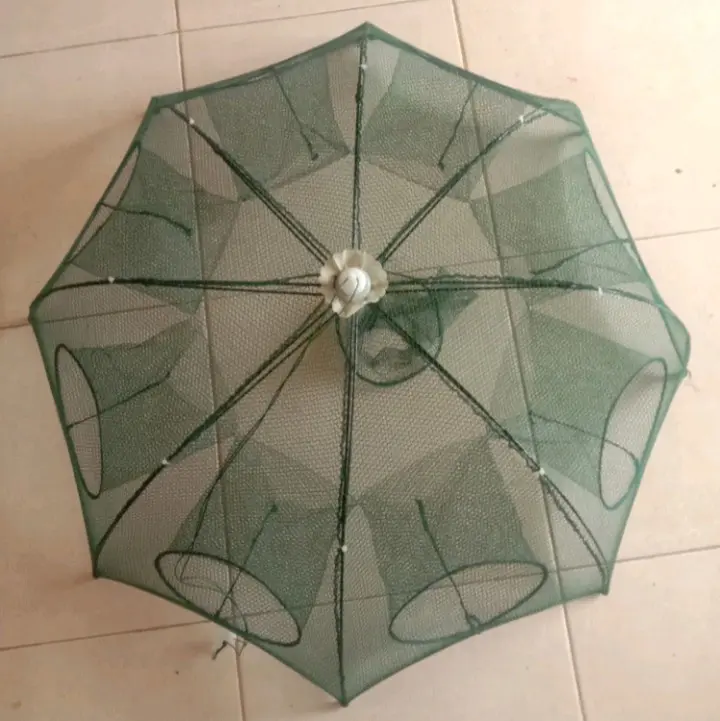 Bubu jaring lubang 8/bubu jaring/perangkap ikan/bubu jaring hexagonal/jebakan ikan/jaring ikan/bubu payung/bubu 8