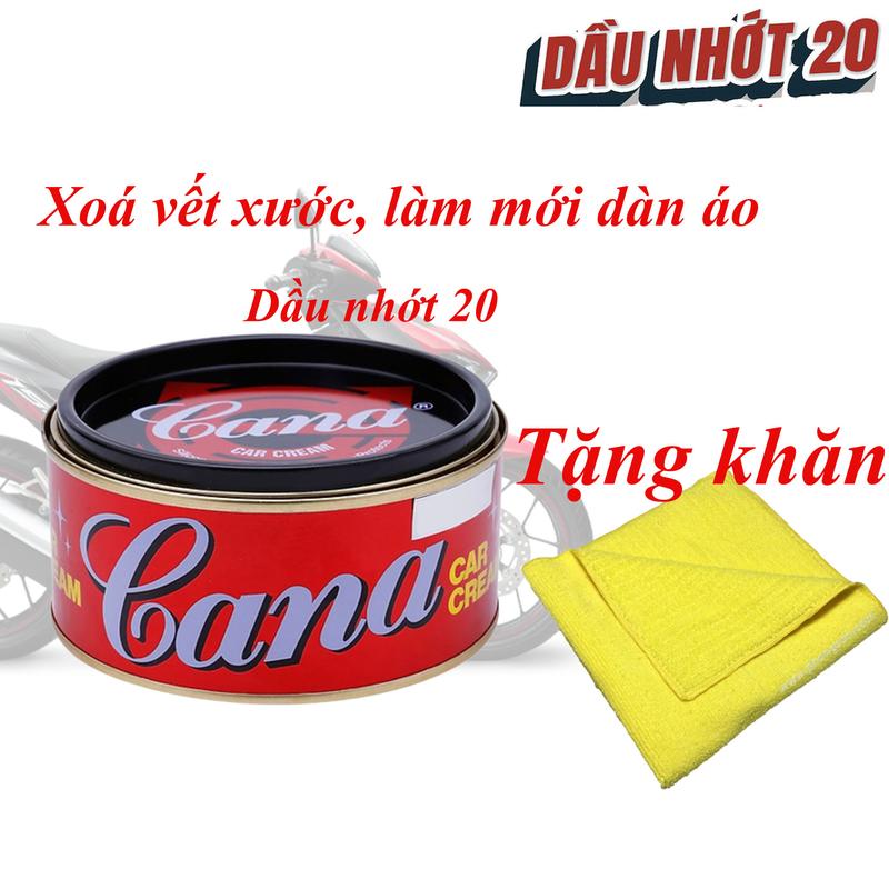 Comco Cana Đánh Bóng Xoá Vết Xước Xe Máy Tặng Kèm Khăn Vàng Xám