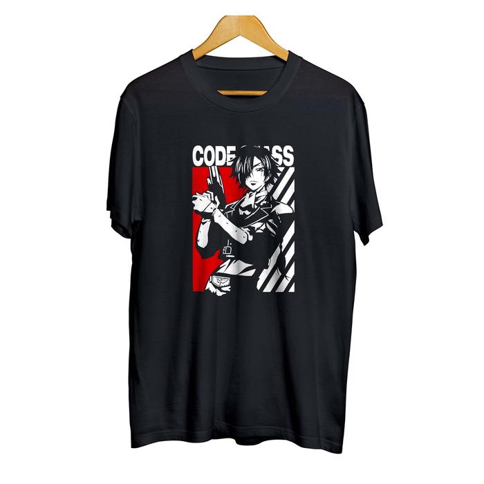 Gambar Kaos distro anime LELOUCH LAMPEROUGE - CODE GEASS material cototn combed 30s dari mangjapan Kab.Ciamis Tokopedia