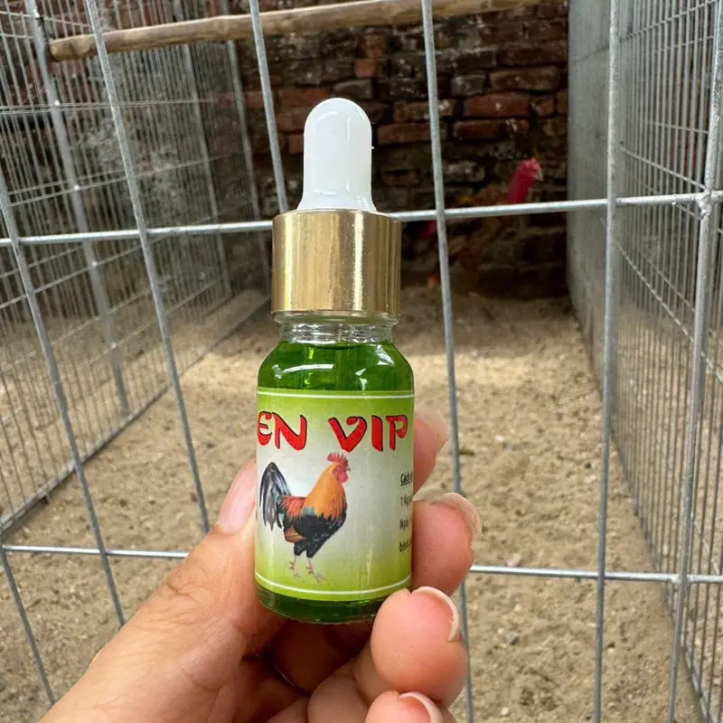 trị hen khò khè 3 trong 1 cho gà, Hen vip xanh (chai 10ml) 3