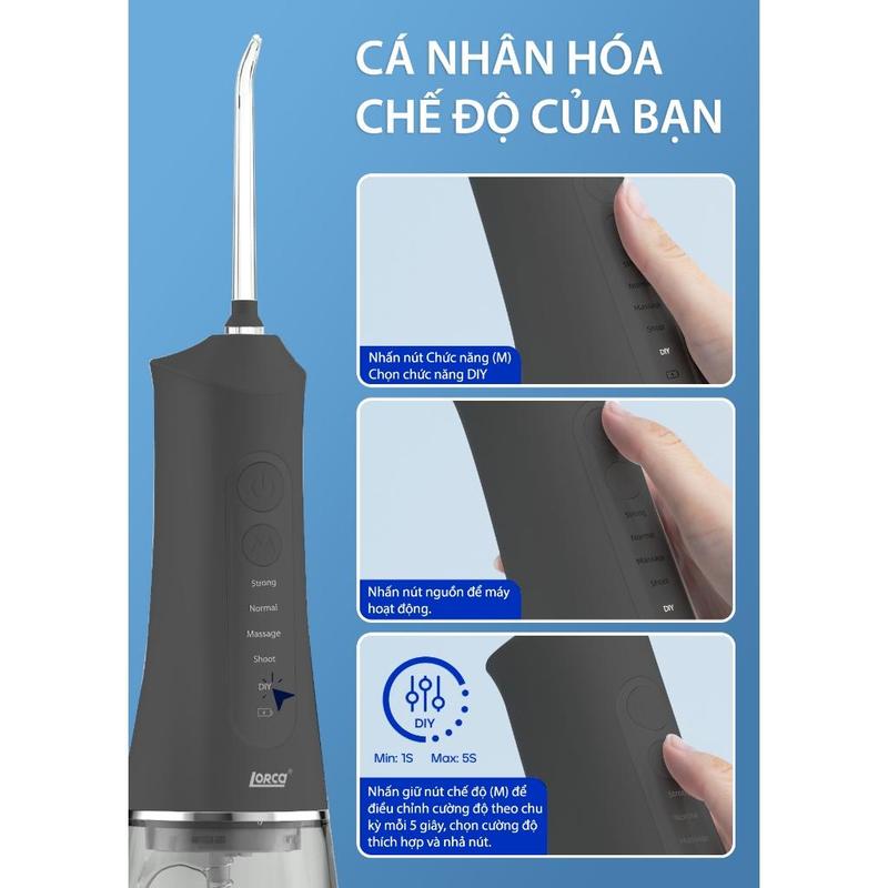 Product Introduction of Tăm Nước Lorca TA 9109WT Chăm Sóc Vệ Sinh Nướu Nhạy Cảm Toàn Diện, Đánh Bay Mảng Bám Ở Kẽ Răng 8