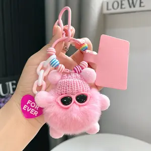 Gantungan Tas Viral Pompom Fluffy Lucu - Aesthetic Import, Aksesoris Tas & Kunci Kekinian untuk Perempuan