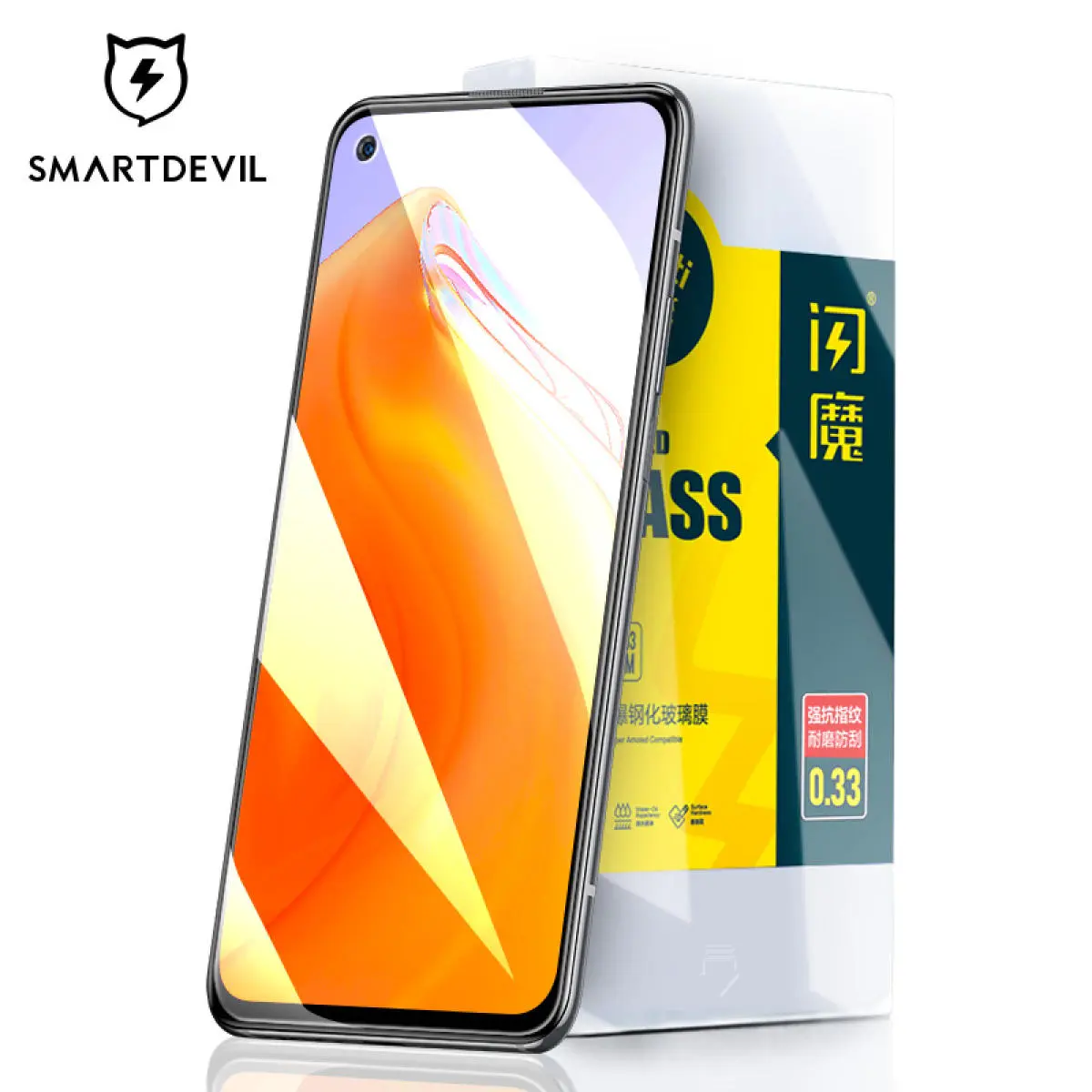 Kính Cường Lực, SmartDevil, Dành Cho Redmi K20 Pro, K30 Pro, K30i, K30s, Cong 2.5D, Chống Ánh Sáng Xanh, Độ Nét Cao, Bộ 2 Miếng