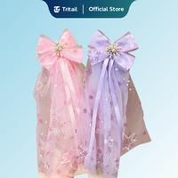 Gambar Tritail - Jepitan Rambut Pita Model Rumbai Panjang Style Princess / Aksesoris Rambut Fashion Anak - BLUE - DIAMOND dari Tritail Kota Administrasi Jakarta Utara 4 Tokopedia