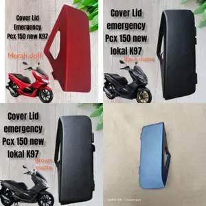 cover lid smart emergency keyless kontak pcx 150 lokal k97 hitam doff merah doff coklat doff hitam