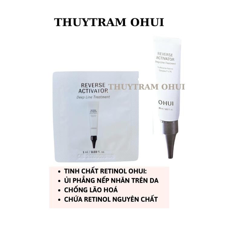 Combo 30 gói tinh chất Retinol Ohui chống lão hoá da Reverse Activator Deep Line Treatment 1ml