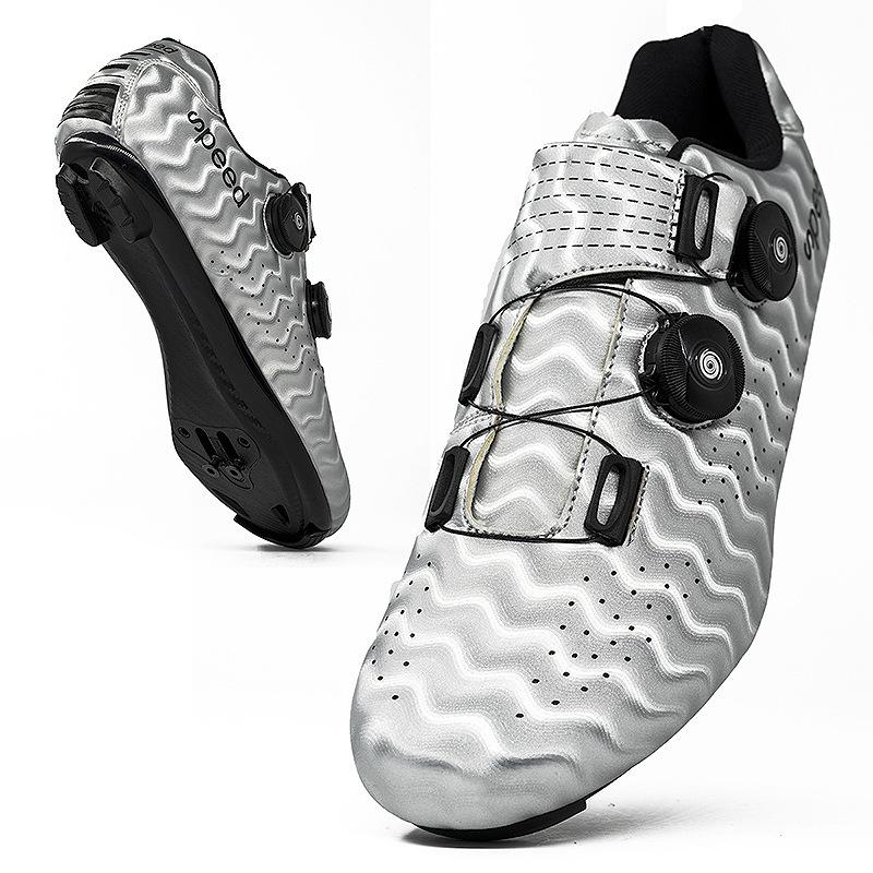 Product Introduction of Factory Direct Sale Road Race Outdoor Bicycle Cycling Shoes Double Swivel Buckle Large Size Export Lockable Cycling Shoes No 14