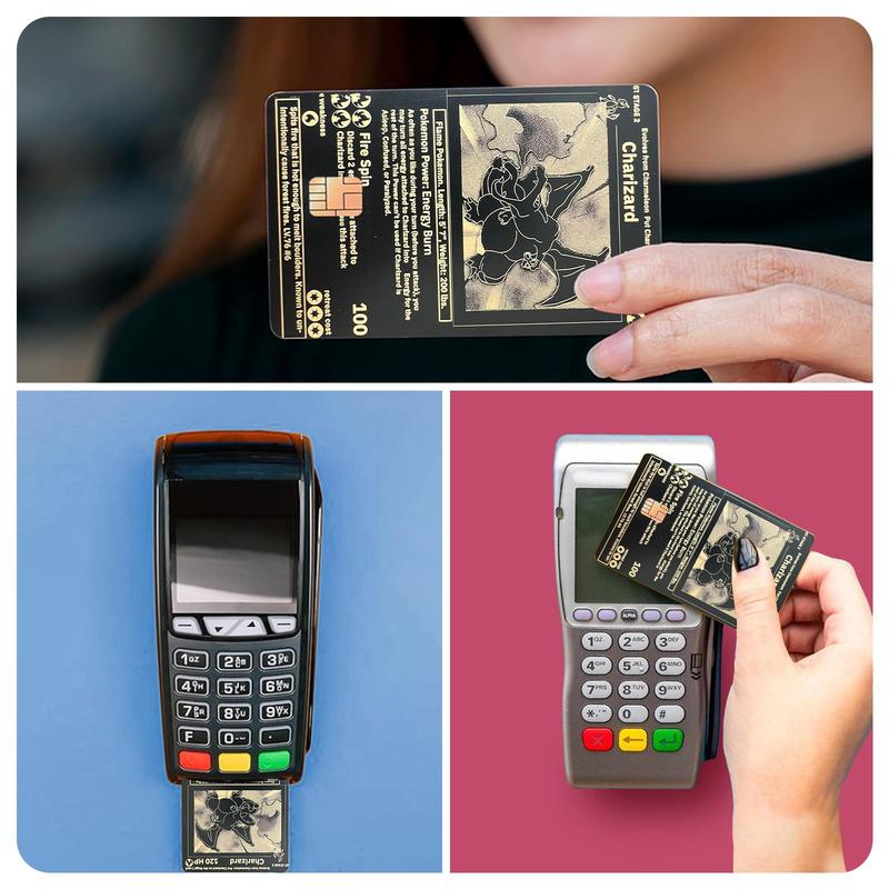 Credit Card Skin Sticker, 4 Counts/set Ultra-thin Skin Vinyl No Residue Sticker, Waterproof & Scratch Resistant Bank Card Skin Protector 5