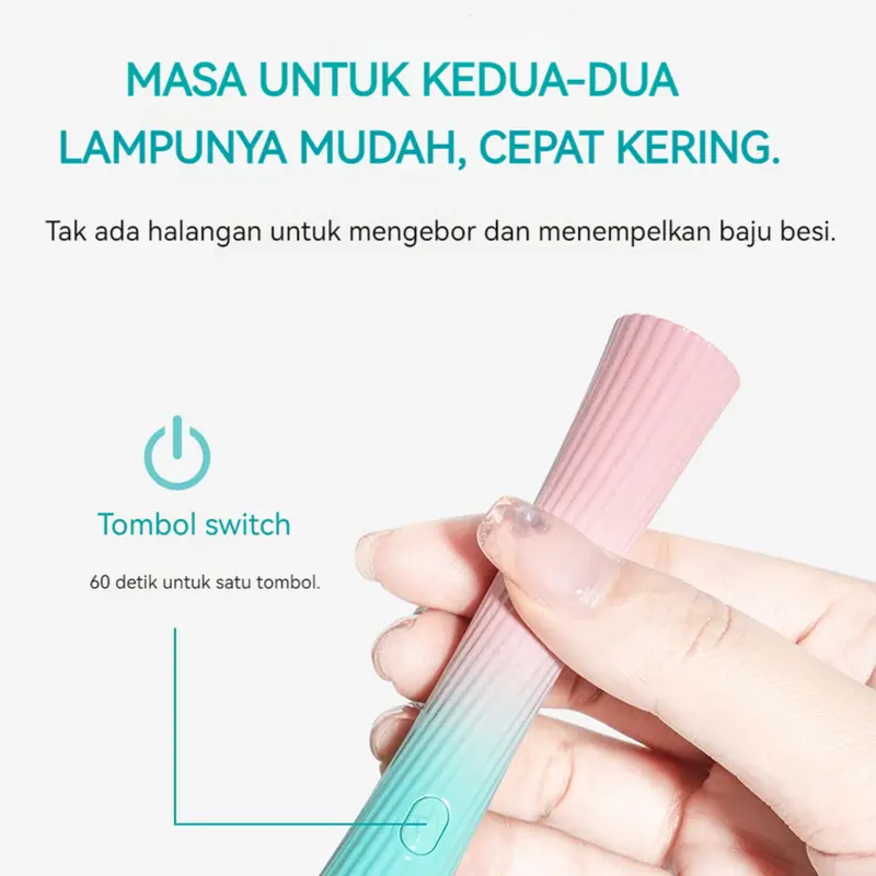 Lampu Pena UV/Lampu UV Tangan/Lampu Pengering Cat Kuku Manikur Lampu Pena UV/Lampu UV Tangan/Lampu Pengering Cat Kuku Manikur Nail Perawatan 4