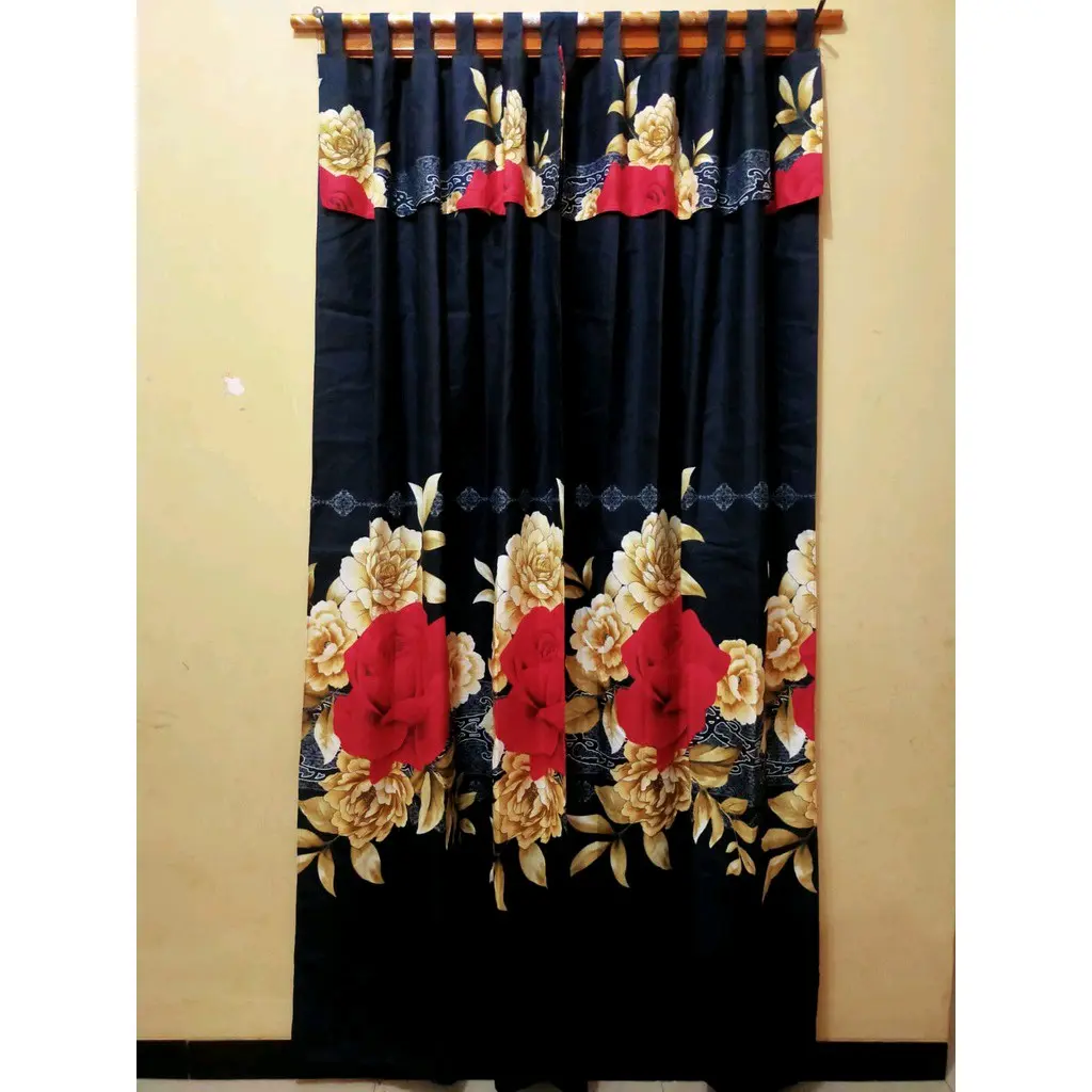 Paket Gorden Pintu Jendela Polimicro 6 Pcs - Terlaris tirai Curtain