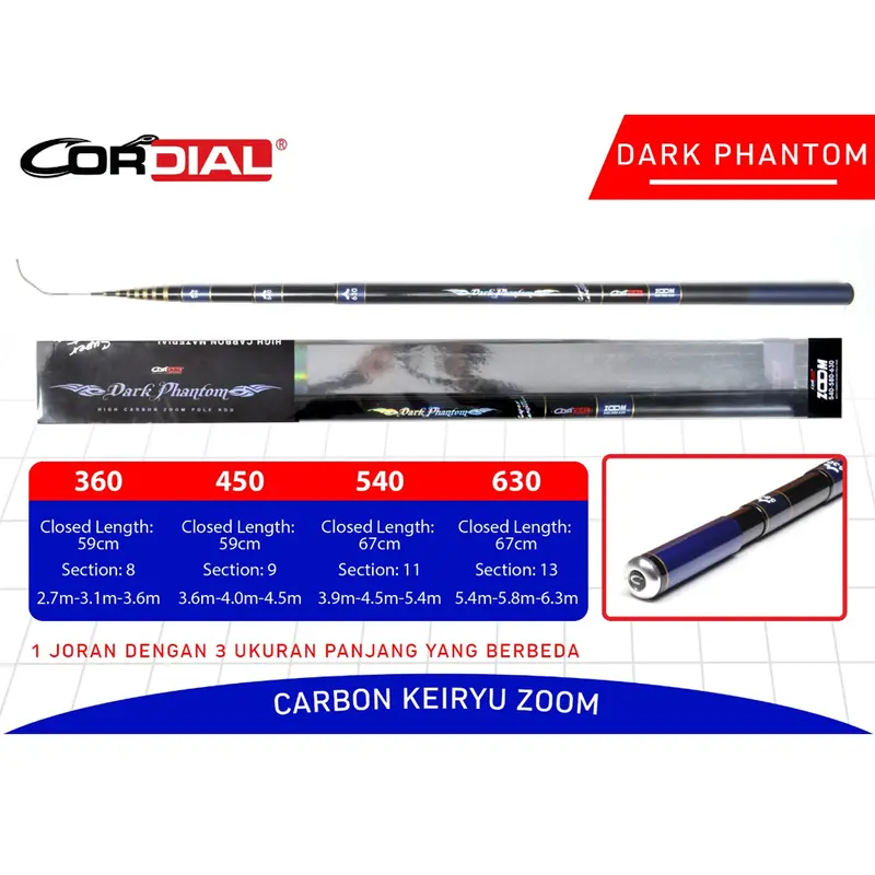 Joran Tegek CORDIAL ASTRA ZENECA | DARK PHANTOM | RED DEVIL Zoom Pole 1