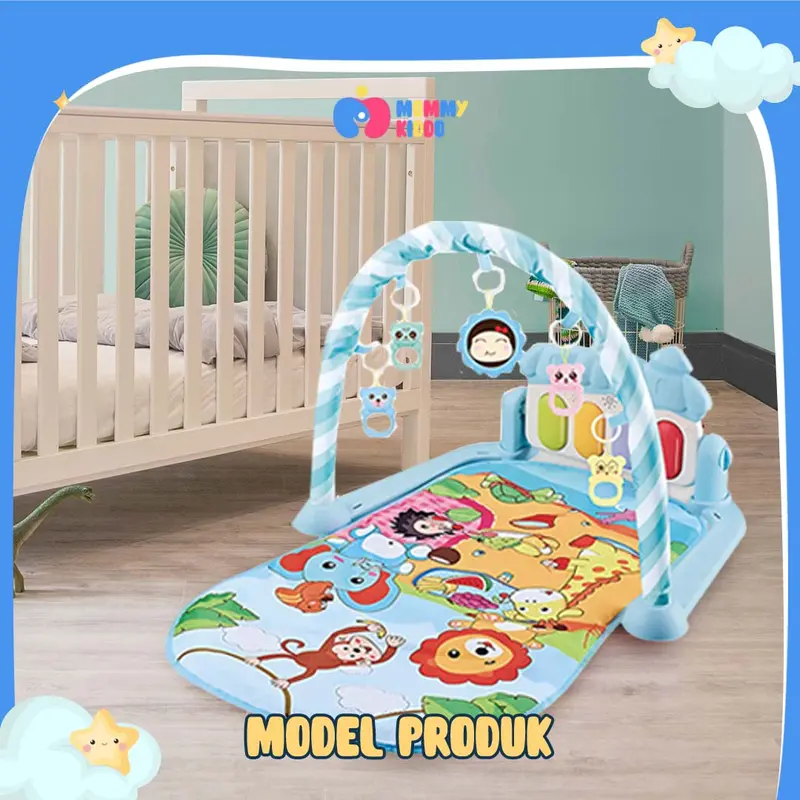 Playgym Mainan Bayi Playmate Piano Matras Bayi Kualitas Import (TIDAK DAPAT BATERAI) 4
