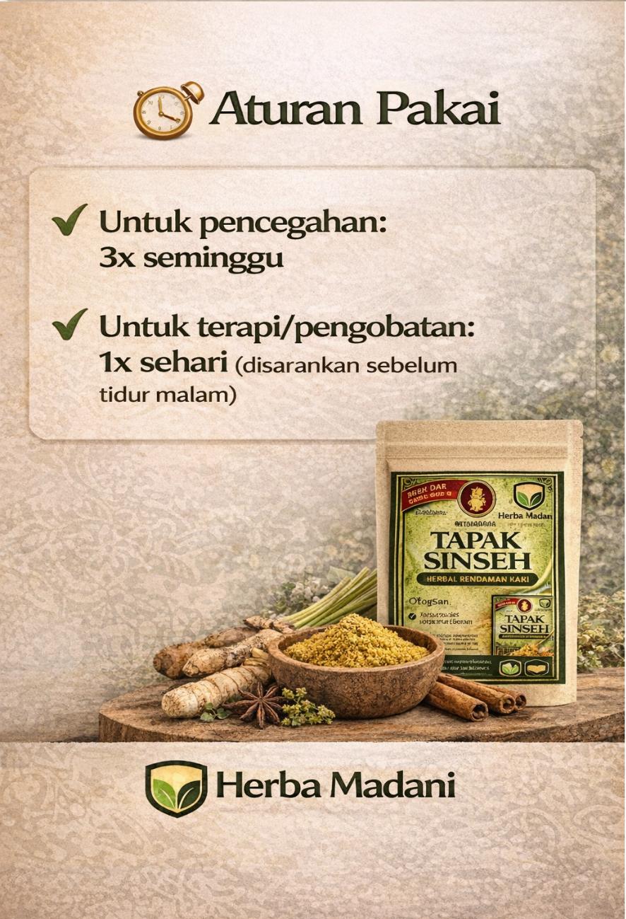 TAPAK SINSEH Serbuk rendaman kaki | herbal rendaman kaki | bubuk rendaman kaki