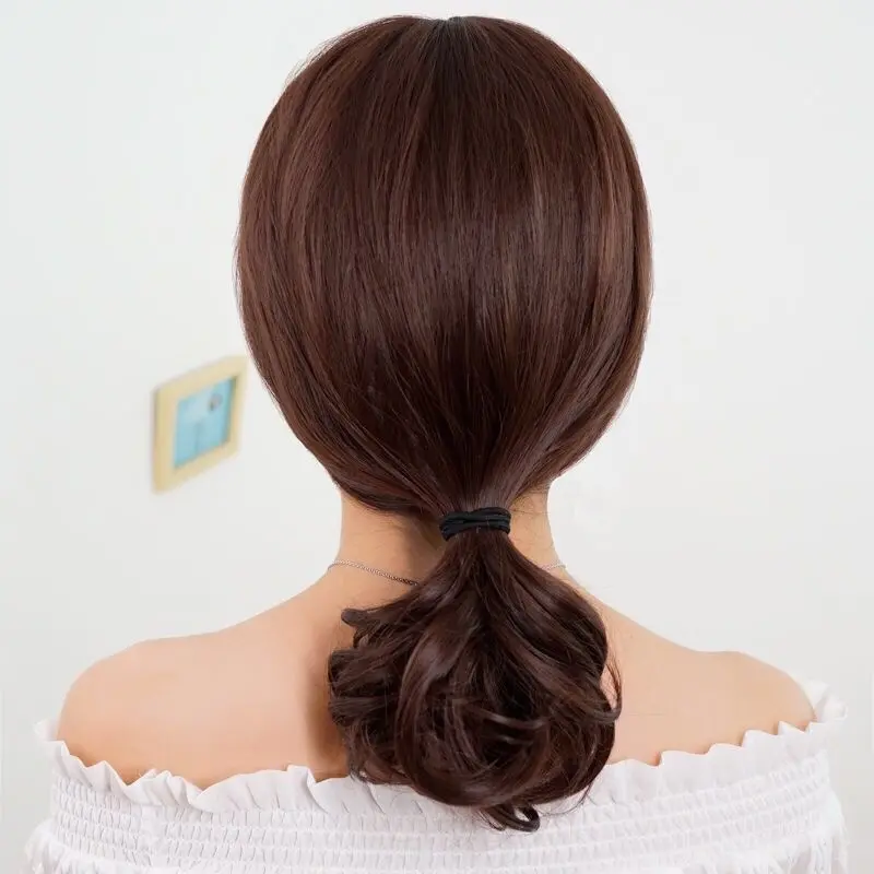 Tóc Giả Cho Nữ, Dài Trung Bình Tóc Xoăn, Thời Trang, Tóc Giả Trùm Đầu, Phong Cách Hàn Quốc, Tóc Giả Xoăn Hoa Lê, Tóc Giả Nữ 8