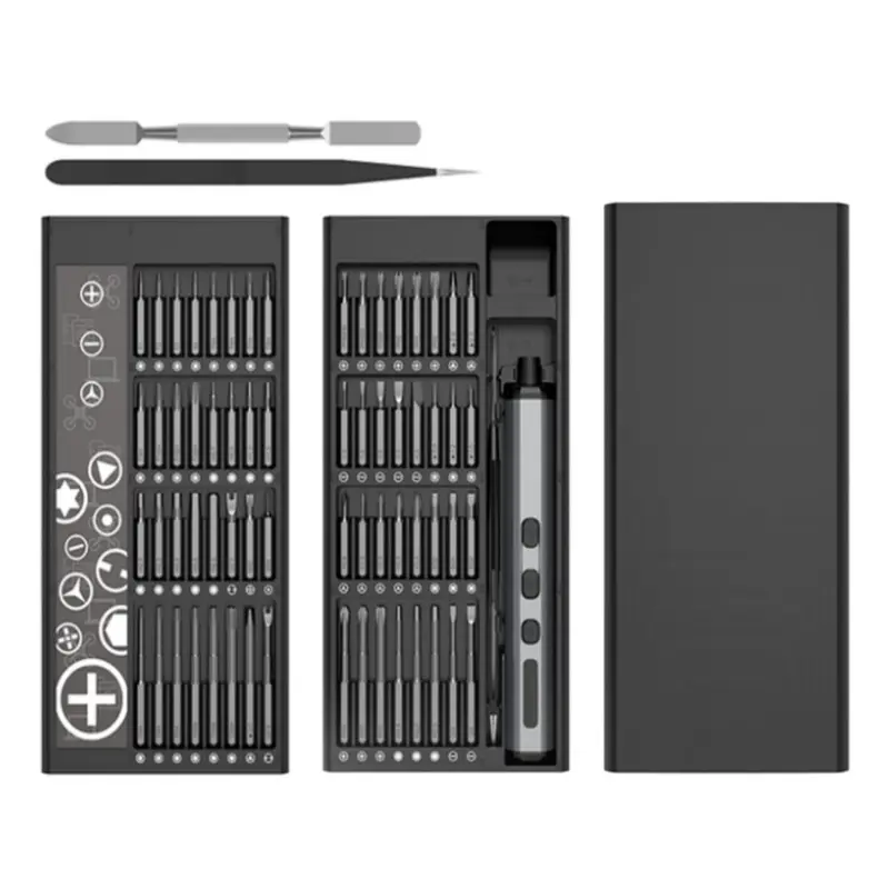 68-in-1 Precision Electric Screwdriver Set, USB Rechargeable Electric Screwdriver with Magnetic Bits, Professional Tool for iPhone Xiaomi Laptop Camera Watch Drone Toys Glass PC Computer Xbox PS4 Repair 0