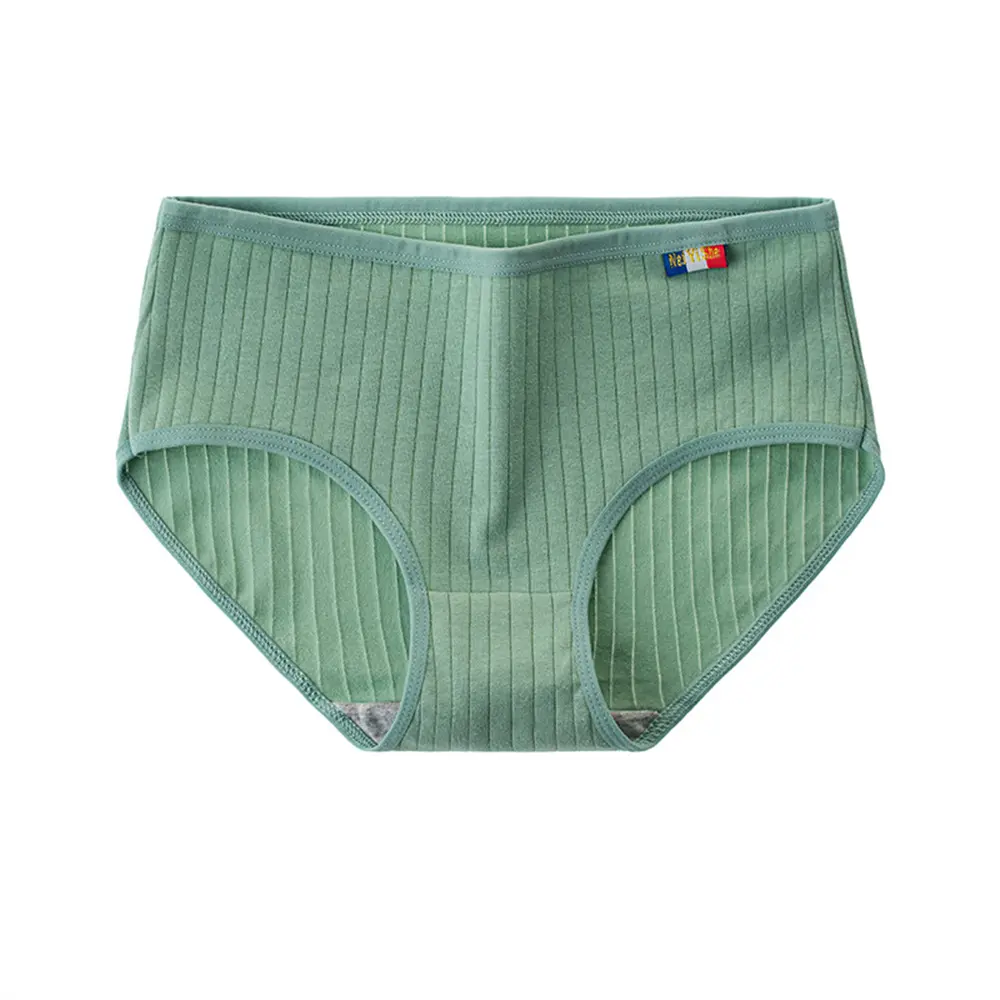Women's cotton underwear, women's breathable solid color underwear