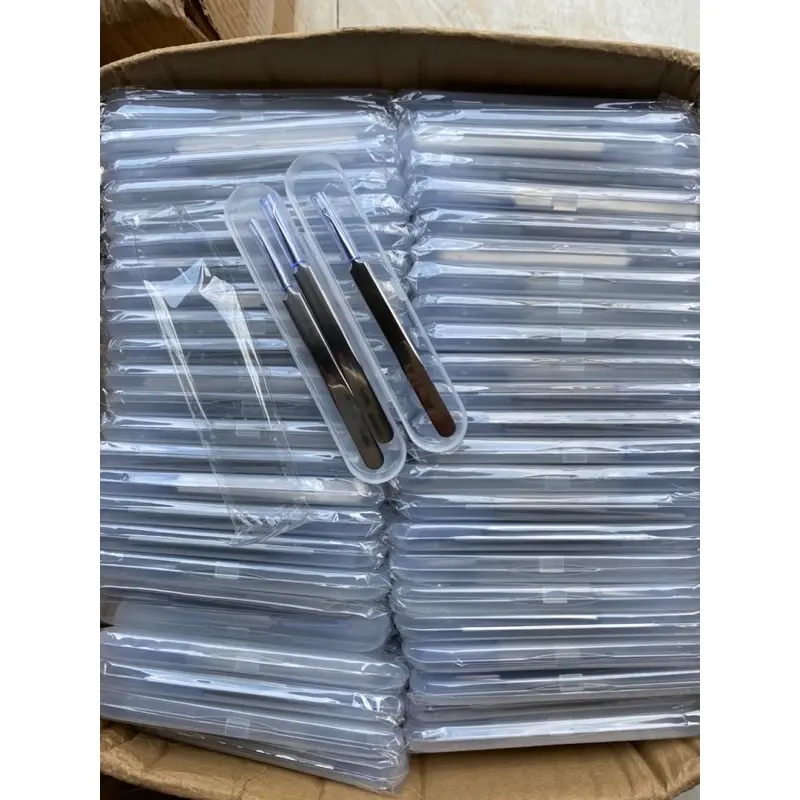 Bộ 3 Cây gắp nặn mụn đầu đen, mụn trứng cá thép không gỉ dài 8cm 7
