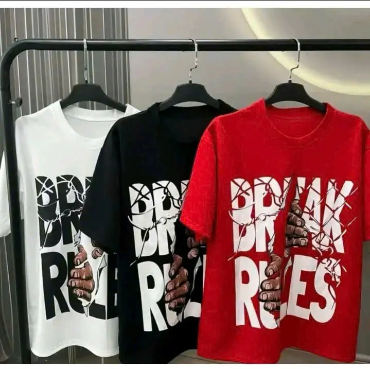 Áo Thun Nam Nữ”BREAK RUDDE”so cool from rộng, áo cổ tròn,lửng tay Unisex Menswear