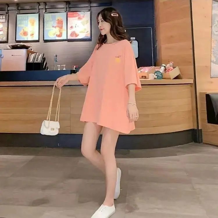 Áo Thun ngắn Tay Phong Cách Hàn Quốc, Dáng Rộng Vừa Vặn, Bán Chạy Vào Mùa Hè Năm 2025, Dành Cho Nữ, Tay Lửng Sinh Viên Nghệ Thuật, Ins Người Nổi Tiếng Trên Internet, Phong Cách Harajuku Ngọt Ngào Áo Trên, Thích Hợp Cho Phong Cách BT 2