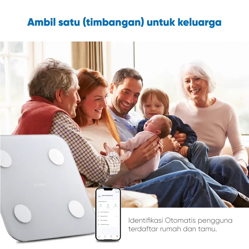 [COD] BOMIDI Body Fat Scale S1 Timbangan Badan Smart Scale Digital Timbangan Scale Skala Berat Badan 5