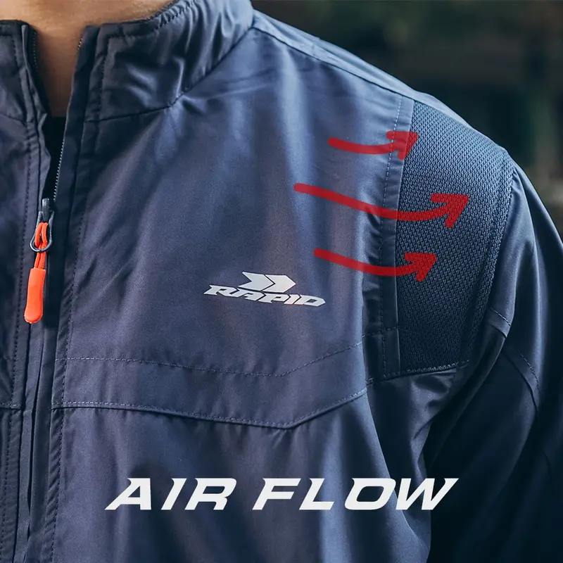 Jaket motor riding RAPID SKYLINE pria parasit premium jacket reflektif 2