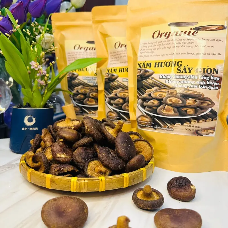 001 Nấm Hương Sấy Giòn- Organic(500g) 0