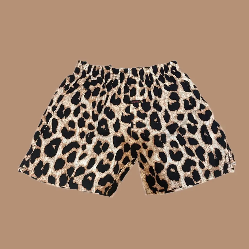 Celana boxer unisex bahan katun Pria Wanita Shorts