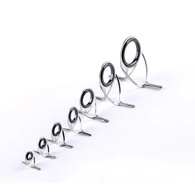 Phụ Kiện Câu Cá 6 # -30 #, Bộ Dụng Cụ Sửa Chữa Dây Chuyền, Hướng Dẫn Mắt, Hướng Dẫn Cần Câu, Đầu, Vòng Mắt, Vòng Tròn Bằng Thép Không Gỉ 4