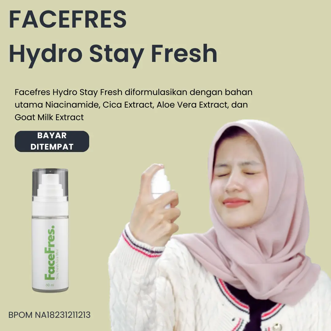 Facefres Stay Fresh Fact Mist Niacinamide Brightening Melembabkan kulit Mencerahkan kulit skinbarier kulit kering