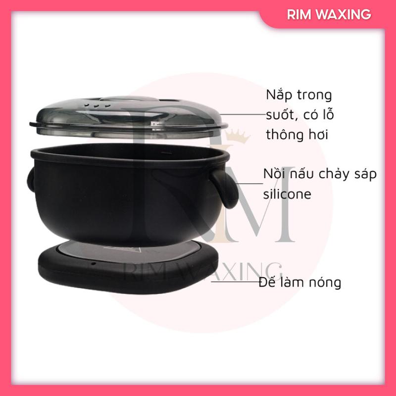 Combo Nồi Điện Silicon Chống Dính + 100g Sáp Sữa Dừa RIM WAXING + Mỡ Trăn Nguyên Chất 10ml -Tặng Que CHE TÊN - 1092 Cạo Râu 4