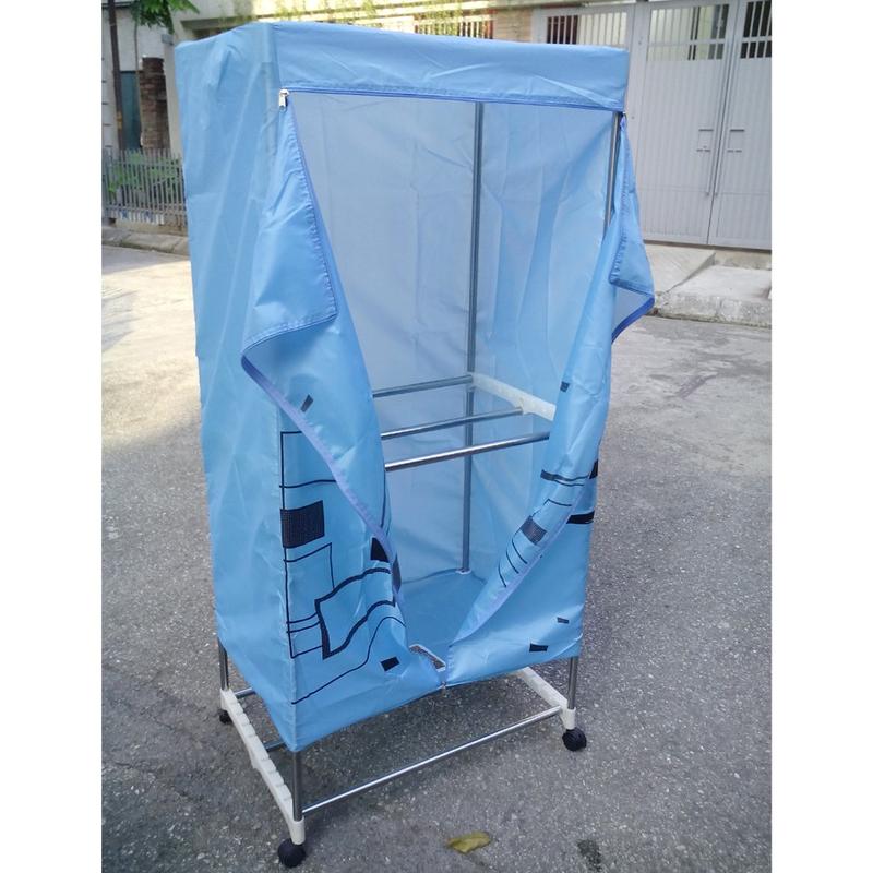 Khung bạt tủ sấy gồm vải bọc và các phụ kiện thanh sắt thanh nhựa bánh xe