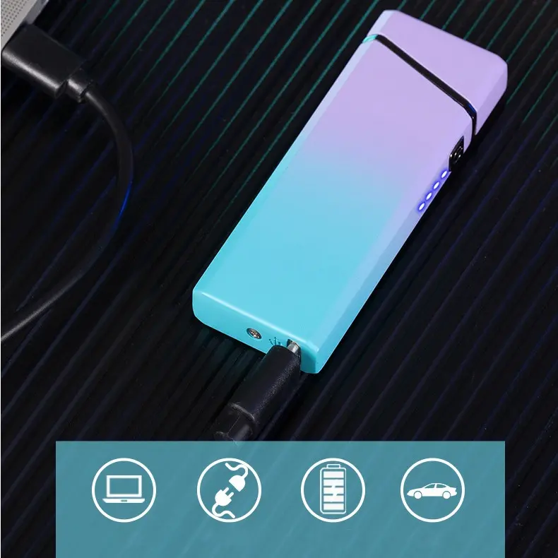 ( tặng dây sạc và hộp đựng) phụ kiện Lighter sạc điên tiện lợi chống gió nhiều màu sắc cực chất. 3