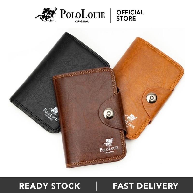 Original Polo Louie Men's New Medium Long Wallet Button ID Card ...