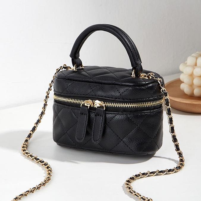 Túi Xách Đeo Chéo Dáng Đứng, Túi Cốp Trần Chỉ Da Mềm Cá Tính Sang Chảnh Bag Nữ Nhung