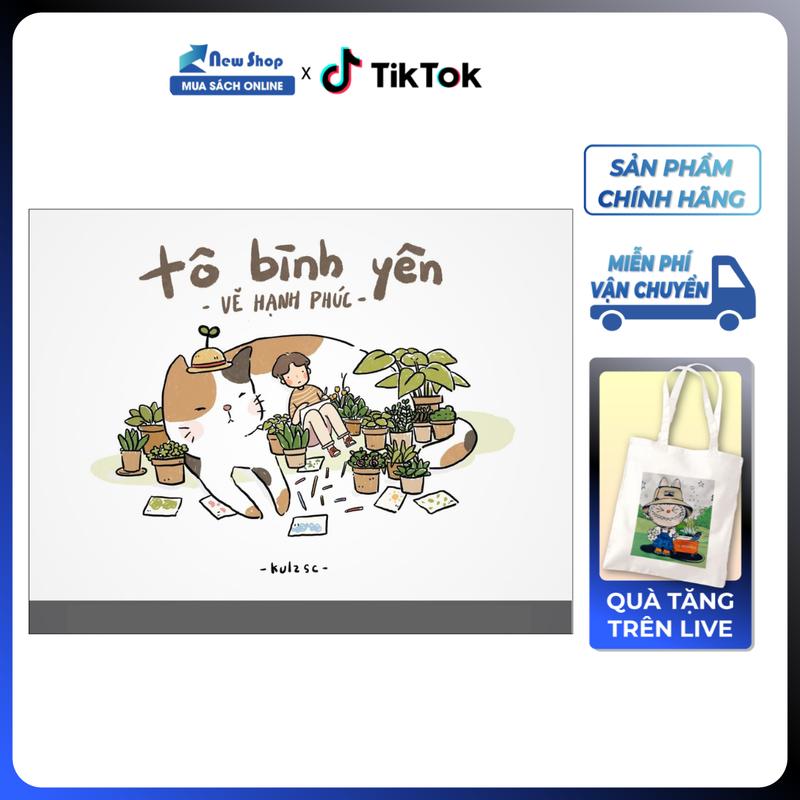 Sách Tô Màu Chữa Lành - Tô Bình Yên Vẽ Hạnh Phúc - AZ - Newshop