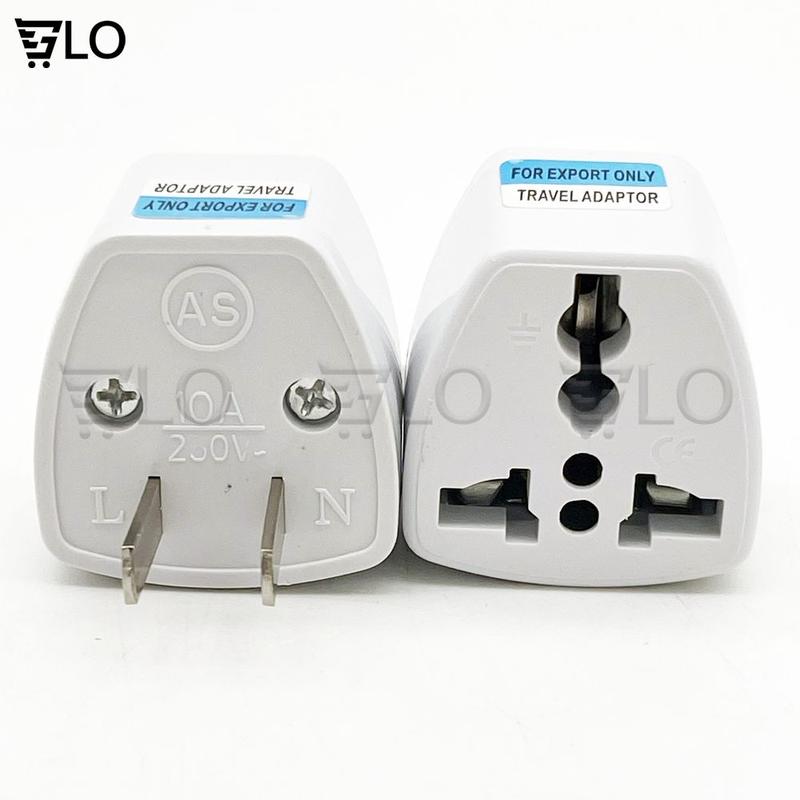 Ổ Chuyển Đổi Phích Từ 3 Chấu Thành 2 Chấu,Cục Rắc Chuyển Đổi Đầu Cắm Điện 3 Chân Sang 2 Chân