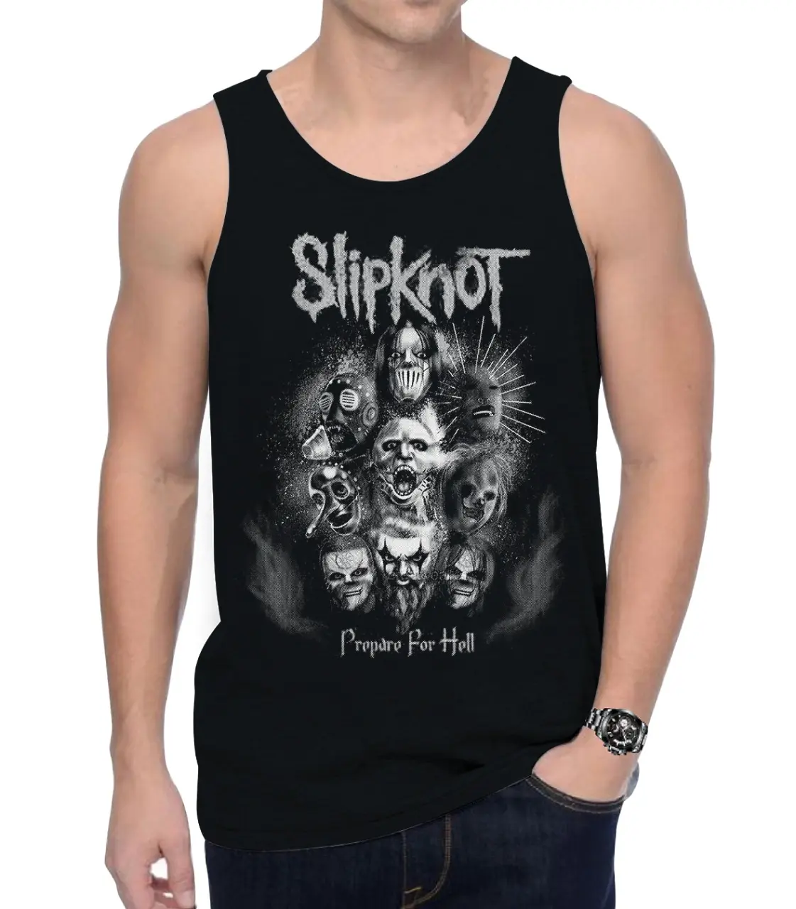 Singlet Pria Keren MOTIF SLIPKNOT 2 Bahan Kualitas Premium All Size Keren Kekinian